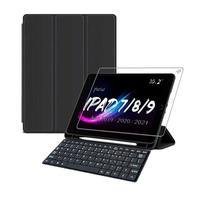 Capa Teclado Para Tablet Ipad 9 Comp Pencil Pelicula