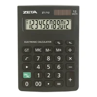 Calculadora De Mesa Zeta Zt712 12 Digitos Preto Calculadora De Mesa Zeta Zt712 12 Digitos Preto