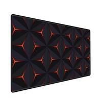 Mouse Pad Gamer Speed Extra Grande Desk Pad Profissional Premium Com Borda Costurada 120x40 - Caleidoscópio Laranja