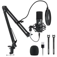 Microfone Condensador Maono Au-a04, Cardióide, Preto
