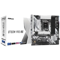 Placa Mãe Asrock B760m Pro Rs Socket LGA 1700 Ddr5 Micro Atx 4x Ddr5 128GB PCie 5.0 Usb 3.2 Gen2 RGB