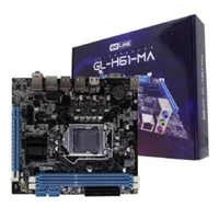Placa Mae LGA 1155 Ddr3 Gl-h61-ma HDMI Vga 2º E 3º Ge Goline
