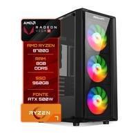 PC Gamer Bluepc Amd Ryzen 7 8700g 8GB Ddr5 SSD 960gb Vega 8 - Fonte 500w PC Gamer Bluepc Amd Ryzen 7 8700g 8GB Ddr5 SSD 960gb Vega 8 - Fonte 500w