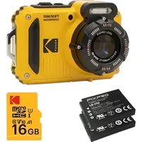 Câmera Kodak Pixpro Wpz2 Waterproof Amarela (2 Bat + Mem 16gb)