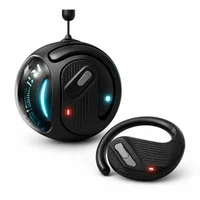 Fone Pingente Com Microfone Bluetooth 5.3 Moderno Preto