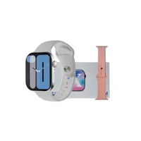 Smartwatch Kx10 Série 10 46mm Com Chatgpt, 2 Pulseiras Branca E Rosa