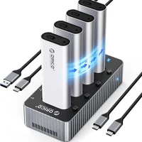 Duplicador Clone De 4 Baias Ss Nvme M.2 Usb-c 4.0 40gbp