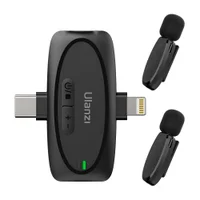 Microfone Lapela Ulanzi 3-in-1 Ios/android/câmera Preto