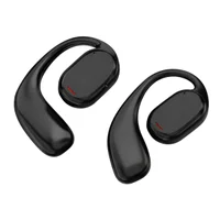 Fone Esportivo Condução Óssea Preto Som Ambiente Para Viagem