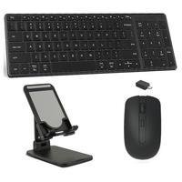 Teclado, Mouse E Suporte Galaxy A8 Sm X200/x205 10,5 Preto