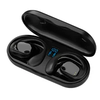 Fone Bluetooth Preto Ergonômico Condução Óssea Para Trabalho