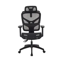 Cadeira Gamer Mesh Log Ut-3215 Encosto Em Malha E Apoio De Cabeça Preta