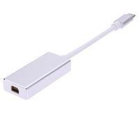 Cabo Usb 3.1 Tipo C X Mini Displayport Fêmea De 18 Cm