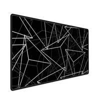 Mouse Pad Gamer Speed Extra Grande Profissional 90x50 - Geométrico Preto E Branco