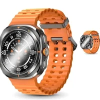 Smartwatch Su01 Microwear Chatgpt Ia Faz Recebe Liga Gps Esportes - preto com laranja