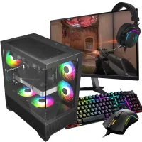 PC Gamer Completo Orbis Studiopc Intel Core i5, 8GB Ram, SSD 240GB, Fonte 500w, Monitor LED, Fone Headset, Teclado, Mouse E Mousepad Gamer - 9727993