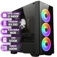 PC Gamer Bluepc Rush - Intel Core i5 9400f 16gb Ddr4 Radeon Rx 550 4gb SSD 512gb - Pgbp-rus1009