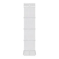 Cabo Extensor Atx 24 Pinos Sleeved Full White Para Fonte PC