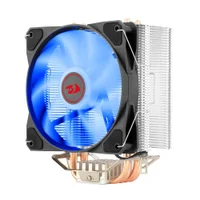 Cooler Para Processador Redragon TYR, LED Azul, Intel e AMD, 120mm, PWM, FAN, 4 Heat Pipes, TDP 130W - CC-9104B Cooler Para Processador Redragon TYR, LED Azul, Intel e AMD, 120mm, PWM, FAN, 4 Heat Pipes, TDP 130W - CC-9104B