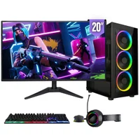 PC Gamer Completo Bluepc Force, Amd Ryzen 5, Radeon Rx, 16gb Ddr4, SSD 1TB, Fonte 500w, Monitor LED 20" - Pgbp-for109