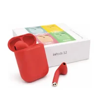 Fone De Ouvido Bluetooth Sem Fio Inpods 12 Macaron Vermelho Pastel Fone De Ouvido Bluetooth Sem Fio Inpods 12 Macaron Vermelho Pastel
