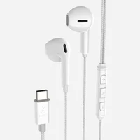 Fone De Ouvido Com Fio Tipo C Com Chip Dac Fancy Branco
