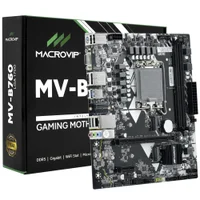 Placa Mãe Macrovip Mv-b760 Socket LGA 1700 Vga Ddr5 Atx 4 Slots Memória Suporte Intel 12ª Geração