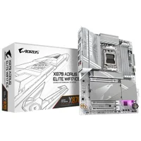 Placa Mãe Gigabyte X870 Aorus Elite Wi-fi 7 Ice Socket Am5 Ddr5 Atx RGB PCie 5.0 M.2 4 Slots Memória