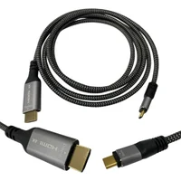 Cabo Usb-c Para HDMI 4k 60hz Ouro Thunderbolt3 De 1,80 Metro