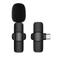 Microfone Lapela Sem Fio Usb-c Com Espuma Antivento