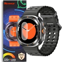 Smartwatch Su01 Microwear Chatgpt Ia Faz Recebe Liga Gps Esportes - Preto