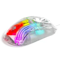 Mouse Gamer Evolut Lumini Transparente RGB Eg-114 Usb
