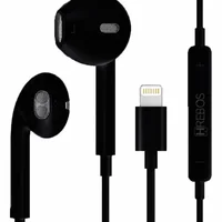 Fone De Ouvido Lightning Compatível Para Iphone 7 8 Plus X Xr 11 12 13 Modelo Hs-62 Cor Preto