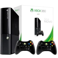 Console XBOX 360 Super Slim 500gb 2 Controles + 250 Jogos