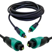 Cabo de Som Digital Fibra Óptica Toslink Tv Home de 5 Metros