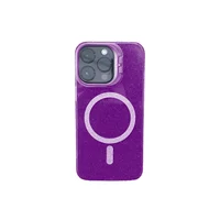 Capa Capinha Case Brilho Luxo Glitter Premium Magsafe Magnética Com Suporte Bracket Para Iphone 15 Pro Max - Roxo Capa Capinha Case Brilho Luxo Glitter Premium Magsafe Magnética Com Suporte Bracket Para Iphone 15 Pro Max - Roxo