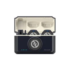 Microfone Lapela Sem Fio Hollyland Lark M2 Mini Kit Usb-c E Câmera, 300m, Preto