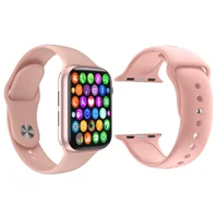 Kit 1 Relógio Inteligente Smartwatch Iwo9 Lite Rosa Android Ios + 1 Multiira Extra Silicone Rosa