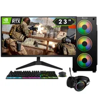 PC Gamer Completo 2eletro Fps Intel Core i7, 16gb Ram, Geforce RTX 3050 8GB, SSD 480GB, Fonte 600w, Monitor 23"full Hd 75hz - Pg2e-0132fp