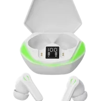 Fone De Ouvido Gamer Sem Fio Bluetooth 5.1 Wireless Microfone Cor Branco
