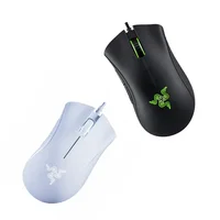 Mouse Gamer Razer 6.400 Dpi Essential 5 Botões C/ Fio Cor:branco