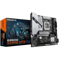 Placa Mãe Gigabyte B860m Gaming Wi-fi 6 LGA 1851 Ddr5 Micro Atx 4 Slots Memória RGB 2.5gbe