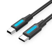Cabo Vention USB C Para Mini USB 2.0, Até 2Ah, 1.5M, Câmera/Notebook
