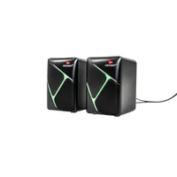 Caixa De Som 6w 2.0 RGB Para PC E Notebook Rms Som Potente Com Conexão Usb E P2