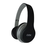 Combo Headset E Fone De Ouvido Com Microfone Oex Twin Hf100 - Preto