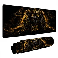 Novo Mouse Pad Gamer Deskpad Speed Extra Grande Borda Costurada Profissional 70x35 - Leão De Judá