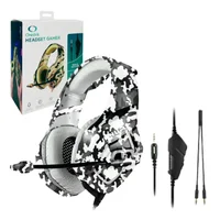 Fone Ouvido Headset Gamer Knup Camuflado = Onikuma Cor: Cinza