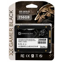 SSD Gamer Black 256gb, Sata Iii, 2.5", Para PC E Notebook