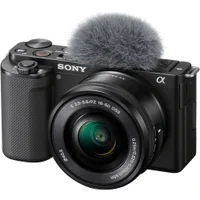 Câmera Sony ZV-E10 Mirrorless 4K, Lente 16-50mm, Preta Câmera Sony ZV-E10 Mirrorless 4K, Lente 16-50mm, Preta