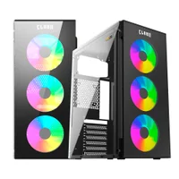 Gabinete Gamer Smog Preto 4 Fan Atx Micro Atx Mini-itx Clanm Gabinete Gamer Smog Preto 4 Fan Atx Micro Atx Mini-itx Clanm